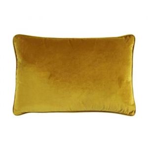 Coussin En Velours Jaune 60x40 - Neuf