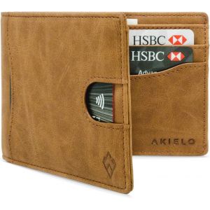 Portefeuille Rfid Blocage À Rabat Avec Coffret Cadeau ¿ Porte Cartes Élégant Avec Languette ¿ Porte Cartes Homme (Collection Delta) - Neuf