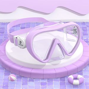 Letnerny-Lunettes De Natation Pour Enfants Masque De Plongée Pour Enfants, Lunettes De Natation Antibuée Pour Enfants Avec Cache-Nez Lunettes De Plongée Avec Tuba Pour Enfants De 4 À 15 Ans. - Neuf
