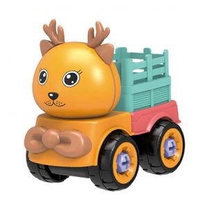 Novelty Children Screw DIY Car Toys Cute Engineering Vehicle Friction Power Car for Play Toys Lawn Games Best Gift-Transporteur de faons - Neuf