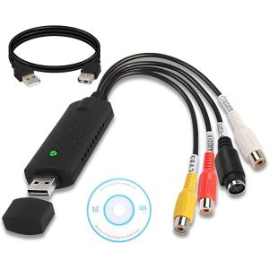 ChenQuanSarl-Câble Adaptateur De Capture Audio Vidéo Usb 2.0, Convertisseur Vhs Vers Numérique, Adaptateur Convertisseur Vidéo Vhs Vcr Tv Vers Dvd Pour Pc Windows - Neuf