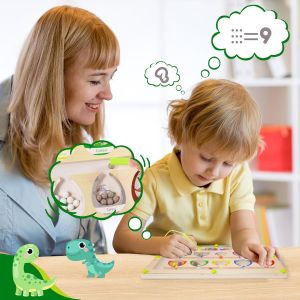Jouet Enfant 2 3 4 Ans, Labyrinthe Magnetique Jeux Montessori Enfants 2 3 Ans Cadeau Fille 2 3 4 Ans Jeux Magnetique Enfant 2-4 Ans Apprendre Les Couleurs Jeux Educatif 2-4 Ans Cadeau Garcon 2 3 Ans - Neuf