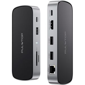 Laptop Station D'Accueil, 10 En 1 Usb C Mini Dock Avec Hdmi 4K@120Hz/8K@30Hz, Lan 2,5 G, Pd 100 W, Usb A/C Gen2 10 Gbit/S, Sd/Tf 4.0, Usb C Laptop Dock Compatible Avec Macbook & Type C Laptops - Neuf