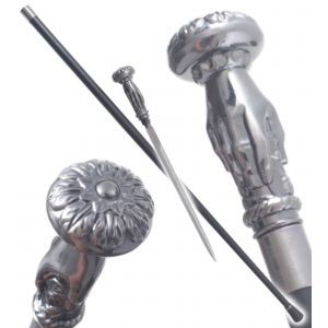 Canne Epee Main Canne de Marche Gentleman D&eacute;coration - Neuf