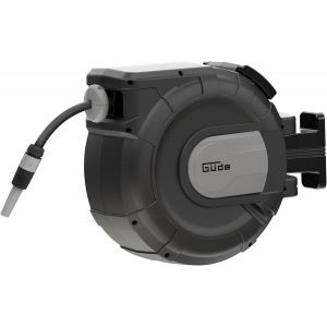 Ulteronixshop-Enrouleur de tuyau automatique 30-2-2 1/2 (pivotant &agrave; 180&deg;, pour montage mural, tuyau de 30 m, pistolet &agrave; eau, support mural, alimentation automatique, arr&ecirc;t d'alimentation, poign&eacute;e de - Neuf