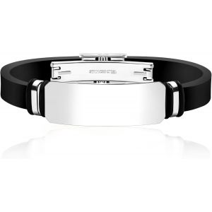 Kal-Bracelet De Remise De Dipl&ocirc;me Personnalisable | Acier Inoxydable Avec Symbole De Toque & La Remise De Dipl&ocirc;me N'est Pas La Fin, C'est Le D&eacute;but | Cadeau &Eacute;tanche En Silicone Pour Lui Et Elle - Neuf