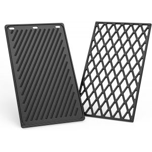 Ulteronixshop-Onlyfire Plaque & Grille de Cuisson pour Barbecue &agrave; Gaz Weber Spirit E/S-210/215 et Spirit II/Classic E-210/220 - Plancha & Grille de Cuisson en Fonte - Pi&egrave;ces de Rechange pour Weber 76 - Neuf