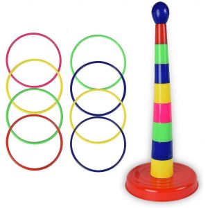 Jeu De Lancer D'anneaux De 45 Cm Aux Couleurs Vives Pour Enfants-E - Neuf