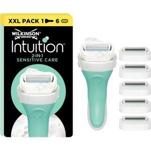 ERYI-- Intuition Ultra Moisture - Rasoir Pour Femmes - Gel Intégré - Rasoir + 6 Lames De Rechange - Neuf