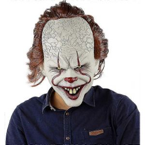 Masque De Clown Effrayant Pour Halloween, Masque De Joker Horrifique, D&eacute;corations De Cosplay Pour Festivals Et F&ecirc;tes, Accessoires De Costume - Neuf