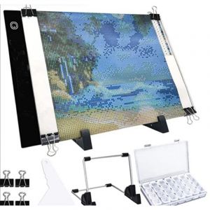 A3 Lumière Pavé De Diamants De La Broderie, De Luminosité Réglable De Dessin Lumière De Table Avec Diamant Peinture Accessoires - Neuf