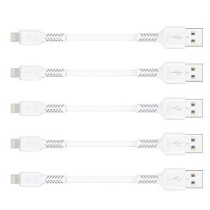 TRAHOO-C&acirc;ble de Recharge iPhone Court de 0,1 m, 5Pack C&acirc;ble USB A vers Lightning de 10 cm C&acirc;ble Original de Recharge Rapide pour iPhone compatible avec Apple iPhone 13 12 11 Pro Max Xs Xr X 8 7 6 Plu - Neuf