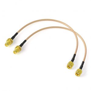Cable RP-SMA Rallonge Antenne WiFi 30cm Adaptateur de RP-SMA M&acirc;le &agrave; Femelle RG316 pour Extension Telesurveillance Routeur WiFi Cam&eacute;ra IP Carte R&eacute;Seau Sans Fil Mini PCI Express PCIE, 2-Paquet - Neuf
