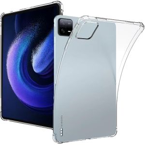 Coque pour Xiaomi Pad 6/Xiaomi Pad 6 Pro, Soft TPU Silicone Etui Antichoc avec Coins Renforc&eacute;s, Ultra-Light Anti-Slip Bumper Housse case Compatible Xiaomi Pad 6/Xiaomi Pad 6 Pro, Transparent - Neuf