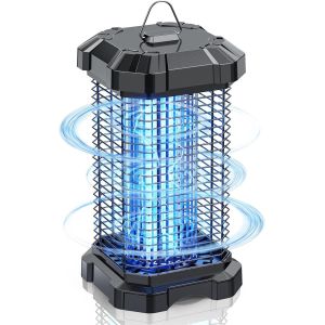 Lampe Anti Moustique, 4200V 18W Uv Tue Mouche Electrique Répulsif Efficace Portée 190 M², Extérieur Imperméable Ip44 Lampe Moustique Interieur, Lampe Anti Mouche Pour Chambre Patio Jardin - Neuf