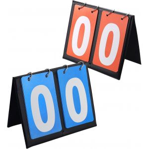Acdsgd-Lot De 2 Tableaux D'affichage Portables Flip Sport 2 Digit Flip Sport Affichage 0-99 Affichage Multifonction Pour Basketball, Football, Badminton, Baseball Pour Comp&eacute;titions Int&eacute;rieures Et Ext&eacute;rieures - Neuf