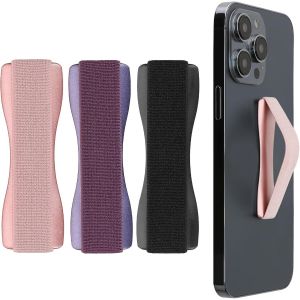 3x Support Doigt Smartphone - Accessoire Doigt Pour Téléphone Portable - Sangle Poignée Dos Smartphone - Noir-Or Rose-Bordeaux Foncé[Car780267] - Neuf