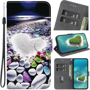 Kal-Étui Pour Samsung Galaxy A33 5g,Coque Housse En Cuir À Clapet Motifs Peinture Animaux Ou Fleurs Ou Papillons Antichoc Bourse Poche Pour Samsung Galaxy A33 5g,Coloré -17 - Neuf