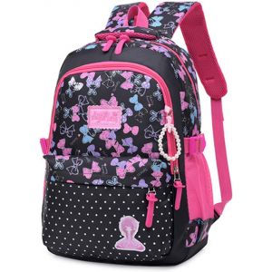 Sac à Dos pour Filles,Cartable Fille Primaire,Sac D'école Décontracté léger Imperméable Joli N?ud Imprimé Sac à Dos de Voyage pour Enfants âgées de 8 9 10 11 12 ans[T127] - Neuf