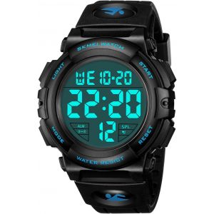 Eryi-Montre Homme Sport Militaire Étanche Montre Digitale Chronomètre Alarme Lumière Led Montres Bracelet Hommes Numerique Mode Grand Cadran - Neuf