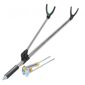 Supports De Canne &Agrave; P&ecirc;che En Acier Inoxydable Insert Au Sol Support De P&ecirc;che En Forme De Y2.4m - Neuf