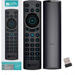 T&eacute;l&eacute;commande Universelle, Nouvelle T&eacute;l&eacute;commande De Voix Bluetooth Am&eacute;lior&eacute;e Pour Android Tv Box, Smart Tv, Mini Pc, Htpc - Neuf