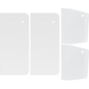 Kal-Pièces Grattoir À Gâteau, Modelage De Gâteau Raclette, Lisseur Gateau, Gâteau Rayures De Bord Outils Pour Crème Spatule Gâteau Lisse Décoration De Cuisson Cuisine De Moule Diy Outil (Blanc) - Neuf