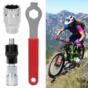 Extracteur De Manivelle Universel Pour Vélo - Extracteur De Manivelle Facile Pour Shimano, Suntour, Truvativ - Comprend Une Clé Et Un Extracteur De Boîtier De Pédalier - Neuf