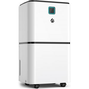 lbgwp60-Déshumidificateur Électrique 12 L/Jour Pour Pièces D'Environ 80 M³/30 M², Déshumidificateur Avec Tuyau De Vidange, Minuterie 24 H Et 3 Modes De Fonctionnement Pour Salle De Bain, Cave, Chambr - Neuf