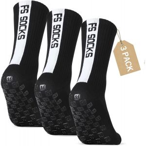 Jexnovashop-Chaussettes De Sports Lot De 3 Chaussette Football Antid&eacute;rapante Hommes Femme, 35-39 39-46, Chaussette Grip Football Pour Basket Rugby Yoga Trekking Yoga - Neuf