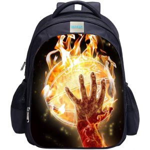 Sac à dos de football pour garçons,sac à dos imprimé football,sac d'école cool[T535] - Neuf