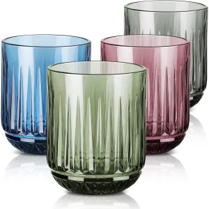 Set De 6 Verres Tumbler Origami &iquest; Verre &Eacute;pais Vintage - Neuf