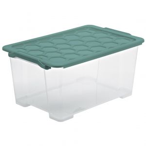 Rotho 1008105092 Bo&icirc;te de rangement Rectangulaire Vert et Transparent - Neuf
