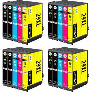 20 Xl Cartouches D'Encre Compatible Avec Epson 29Xl Pour Xp235 Xp240 Xp245 Xp247 Xp255 Xp257 Xp330 Xp332 Xp335 Xp342 Xp345 Xp350 Xp352 Xp355 Xp430 Xp432 Xp435 Xp442 Xp445 Xp452 Xp455 - Neuf