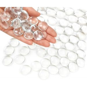 Mevronisshop-Cailloux D&eacute;coratifs, Decostones, Ronde Perles, Accessoires Et Objets De D&eacute;coration 170-180pcs (0.955kg) (Clair) - Neuf