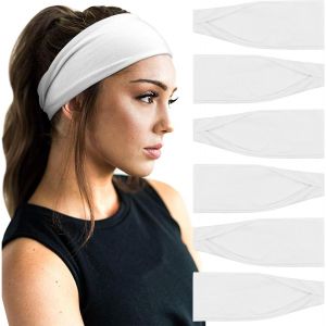 6 Pi&egrave;ces Bandeau Cheveux Pour Femme Yoga Courir Bandeaux Sport Entra&icirc;nement Bandeaux Mignon Accessoire - Neuf
