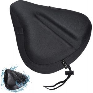 Kal-Housse De Selle En Gel Pour Siège De Vélo D'intérieur Cycle Avec Protection De Selle Imperméable - Parfait Pour Les Hommes, Les Femmes Et Les Enfants - Noir - Neuf