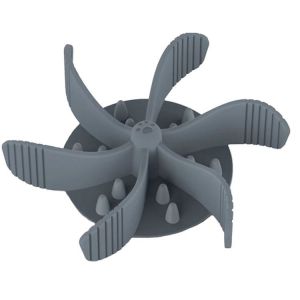 Gris Lente Alimentation Bol, Anti Glouton Chien Insérer Lente Des Gamelles, 22 De Large Ventouses -- Forme De Fleur (Pour Smart Chiens) - Neuf