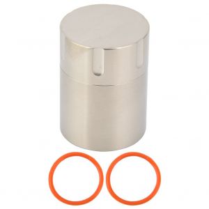 Bouteille De Pilules Etanche Et Scellee Pour Survie En Plein Air, Conteneur Edc Pour Camping (Inoxydable) - Neuf