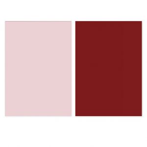 Papier de fond couleur unie double face Morandi, toile de fond photo de bureau pour accessoires de photographie de beaute et de nourriture, rose clair et rouge fonce - Neuf