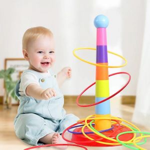 Jeux De Lancer De Cercle Pour Enfants, Jouets Pliants, Amusants, Int&eacute;rieur Et Ext&eacute;rieur, Cercle D'interaction Parent-Enfant, Couches De Cadeaux D'&eacute;ducation Pr&eacute;coce - Neuf
