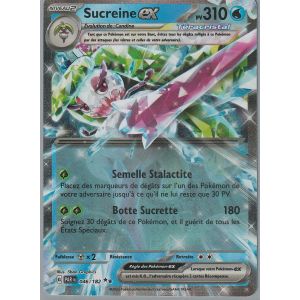 Carte Pok&eacute;mon - Sucreine Ex - 046/182 - T&eacute;racristal - Ultra-Rare - Ev4 Faille Paradoxe - - Neuf