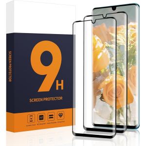 Kal-Lot De 2 Films De Protection D'écran En Verre Blindé Pour Huawei P30 Pro, Couverture Complète 3d, Ultra Résistant, Pour Huawei P30 Pro, Anti-Poussière, Anti-Salissure - Neuf