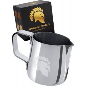 CMWS-Latte Macchiato Kronos Cafetière à expresso en acier inoxydable pour verser un expresso pour des couches de mousse de lait parfaites ¿ Parfait pour vous Hobby Barista - Neuf