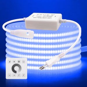 220V Ruban LED COB, 288 LEDs/m Dimmbar Bande LED Lumineuse IP65 &eacute;tanche Flexible Neon Light Strip Avec 750w Gradateur monochrome pour Maison Chambre Cuisine DIY Dekoration. - Neuf