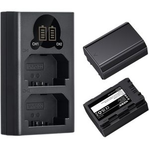 NP-FZ100 Batterie 2280mAh et Double Chargeur pour Sony Alpha A7III,A7IV,A7R III/A7R3,A7RIV,A7RV,A7C,A7S III/A7S3,A9,A9II,A6600,A9R,A9R,9S,FX3,FX30 - Neuf