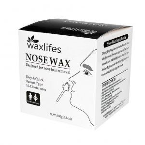 Kit D'épilation Du Nez Pour Homme : 100 G De Cire, 20 Bâtonnets, Bandes D'épilation Indolores, Facile À Utiliser - Neuf