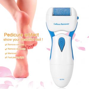 Appareil electrique pour enlever les callosites et les cuticules, appareil de pedicure, outil de soins des pieds, bleu - Neuf