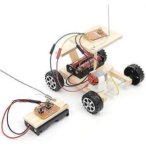 Mod&egrave;le de voiture d'assemblage,bricolage assembl&eacute; RC voiture jouet t&eacute;l&eacute;command&eacute; &eacute;lectrique kit de v&eacute;hicule enfants fait &agrave; la main - Neuf