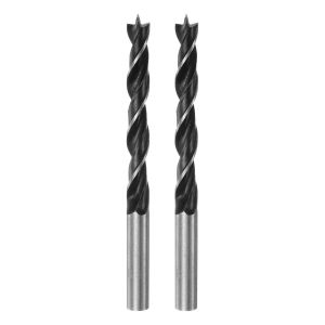 Lot de 2 forets hélicoïdaux à pointe ronde en acier de 8,5 mm de diamètre pour menuisier,travail du bois,plastique,caoutchouc - Neuf